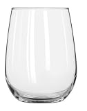 Libbey 17-Ounce Stemless White Wine, Box of 12