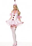 3PC Clown Sexy Holiday Party Costume