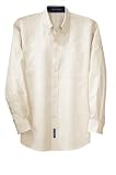 NEW Port Authority - Long Sleeve Easy Care Shirt Lt Stone/Cl Ny-S
