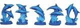 Set Of 6 Hand-Painted Dolphin Pairs On Base Collectible Figures 4 (A Great Gift Giving Idea)