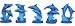 Set Of 6 Hand-Painted Dolphin Pairs On Base Collectible Figures 4 (A Great Gift Giving Idea)