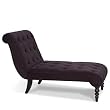 Avenue Six Curves Tufted Chaise Lounge - Purple