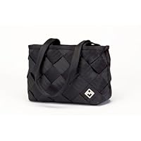 Maggie Bags Recycled Seatbelt Medium Tote-Bag (Black)