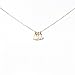 Dogeared Gold Dipped Yesterday Today Forever Necklace with Sideways Hearts