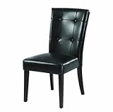 Modus Furniture 2Y0266 Bossa Dining Height Parsons Chair, Black Leatherette ....