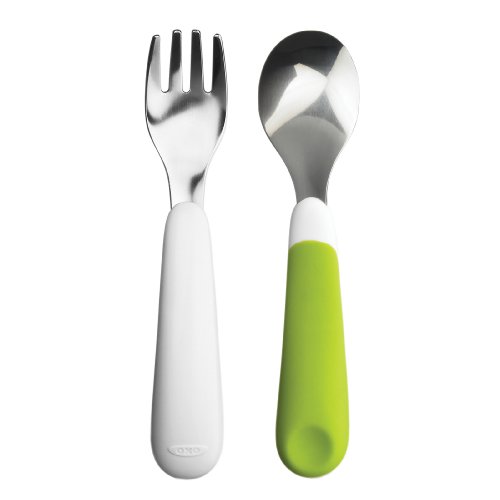 OXO Tot フォーク&スプーンセット(グリーン) FDOX6104300