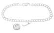 Sterling Silver Field Hockey Stick on 4 Millimeter Charm Bracelet