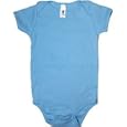 Babyluxe Yogacolors 4001 Infant Baby Rib Short Sleeve Bodysuit - Many Colors Available! By Baby Luxe