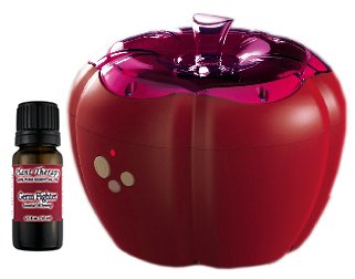 Magic Apple Ultrasonic Essential Oil Diffuser for Aromatherapy Use. Includes a 10 Ml Germ Fighter Synergy By Plant Therapy (Red Apple) On Sale