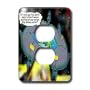 Londons Times Funny Aliens Cartoons - Telemarketing Aliens - Light Switch Covers - 2 plug outlet cover