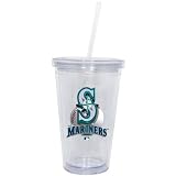 Seattle Mariners Double Wall Tumbler with Straw