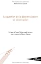 La question de la décentralisation en droit iranien