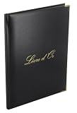 LECAS - Livre d'h�tes fran�ais avec inscription "Livre d'Or" - pour le march�: F -couverture rembourr�e, avec 128 feuilles, deux coins dor�s, marque-page, dimensi