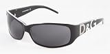 AUTHENTIC DOLCE  GABBANA DG 3009 547/87 BLACK PLASTIC SUNGLASSES