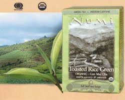 NUMI TEA GEN MAI CHA - TOASTED RICE GREEN (16 tea bags) by Numi Tea