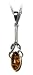 Sterling Silver Celtic Knot Design Dangle Pendant, 18"