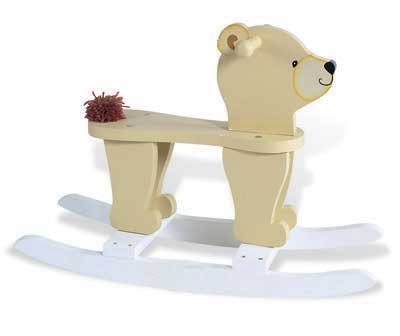 Childs Rocking Horse Wooden Teddy Bear Rocker - Rocking Teddy