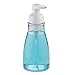 InterDesign Foaming Soap Dispenser Pump, for Kitchen or Bathroom Countertops - Clear/White