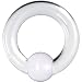 4 Gauge Clear Acrylic Ball Captive Ring