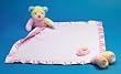 Kami Pink Pastel Bear With Rattle My Lil Banky Plush Animal