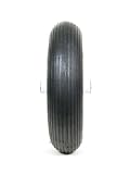 Marathon Industries 20001 4.80/4.00-8-Inch Air Filled (Pneumatic) Wheelbarrow Tire With Ribbed Tread - 6-Inch Centered Hub - 5/8-Inch Bearing - 15.5-Inch