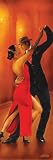 Tango Dancers Poster Print, 12x36