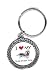 I Love My Dandie Dinmont Terrier Key Chain