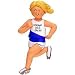 Ornament Central OC-165-FBL Female Blonde Runner Figurine