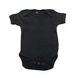 (ベイビーバグズ) Babybugz ベビー・赤ちゃん用 エンベロープネック 半袖ボディースーツ ロンパース スリープスーツ ベビー肌着 パジャマ (18-24ヶ月) (ブラック)