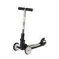 Hudora 3 Wheel Lean and Steer Folding Kick Scooter for Boys