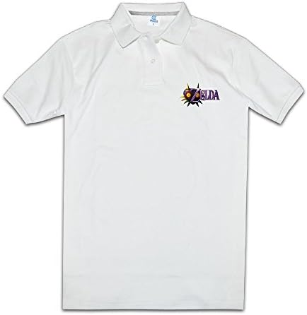 MeGo Shine Men's Polo T Shirt Zelde White