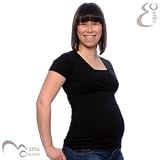 Mama Cocoon Maternity & Nursing Black Short Sleeve Top Size XXL