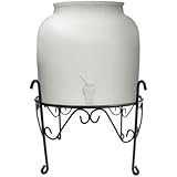New Wave Enviro Products Porcelain Water Dispenser with Stand, White