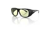 Bobster Titan Fitover Sunglasses,Black Frame/Yellow Lens,one size