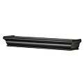 24" Traditional Black Wood Shelf