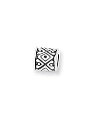 Tribal Bali Charm in Silver for 3mm Charm Bracelets