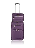 Travel One Set de trolley semirrígido + neceser Bellary (Morado)