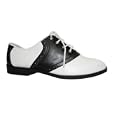 Womens 50s Saddle Shoes in Black and White
