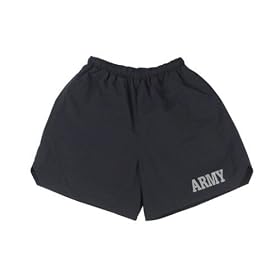 6021 BLACK P/T ARMY SHORTS
