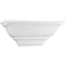 Progress Lighting P7144-30 Wood Crown Molding Wall Sconce, White Progress Lighting P7144-30 Wood Crown Molding Wall Sconce, White