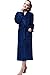 Bathrobe, Drowsy Cloud Soft Women Robe Plush Kimono Collar Bathrobe