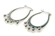 Sterling Silver Hoop Earrings (Rodium Plated)