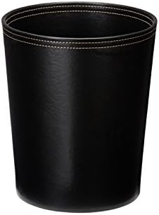 Steeltek BSML8RDBA Melrose Round Wastebasket, 10 quart, Black