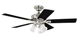 Hunter 23489 Newport Antique Pewter Builder Ceiling Fan 52 Blade Span