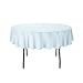 LinenTablecloth 70-Inch Round Polyester Tablecloth Baby Blue