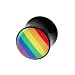 ACRYLIC PLUG WITH LOGO (RAINBOW) Gauge: 0 Sold as a Pair