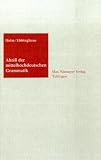 Abriss der mittelhochdeutschen Grammatik (Sammlung Kurzer Grammatiken Germanischer Dialekte)