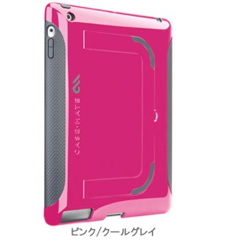 Case-mate iPad 2用 ハイブリッドシームレスケース ポップ (ピンク/クールグレイ) CM013588 Case-mate iPad 2用 ハイブリッドシームレスケース ポップ (ピンク/クールグレイ) CM013588