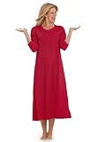 Woman Within Plus Size Long thermal knit henley sleepshirt by Dreams and Co.