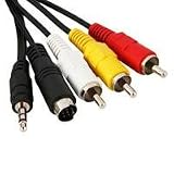 Canon TV or VCR Video Playback Cable STV-250N (Mini to RCA)